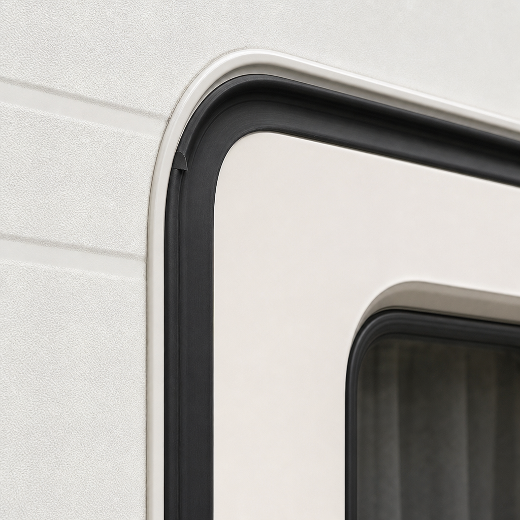 Black Door Frame Trim 16.9mm x 5.6mm – Per 30 Metre Coil