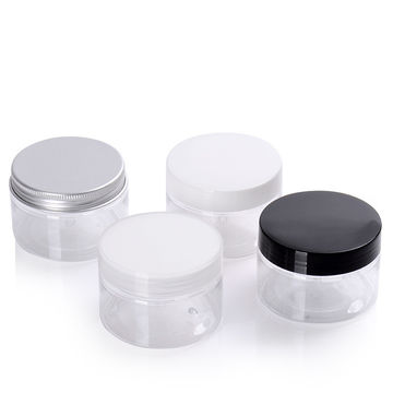 Clear PET Plastic Jar with Screw Top Lid – Shallow Design, 70mm Neck