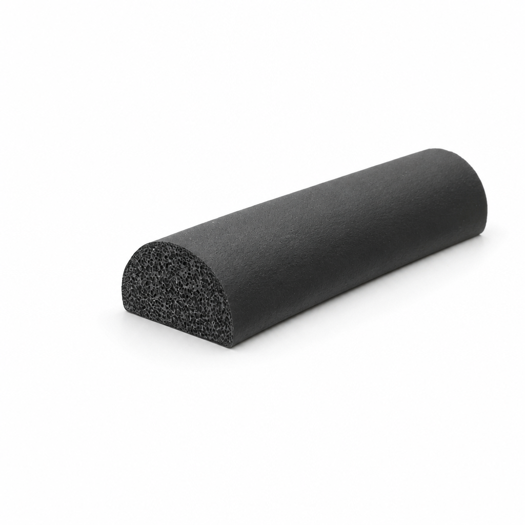 Expanded Neoprene 1/2 Round Cord 16mm x 8mm – Per Metre