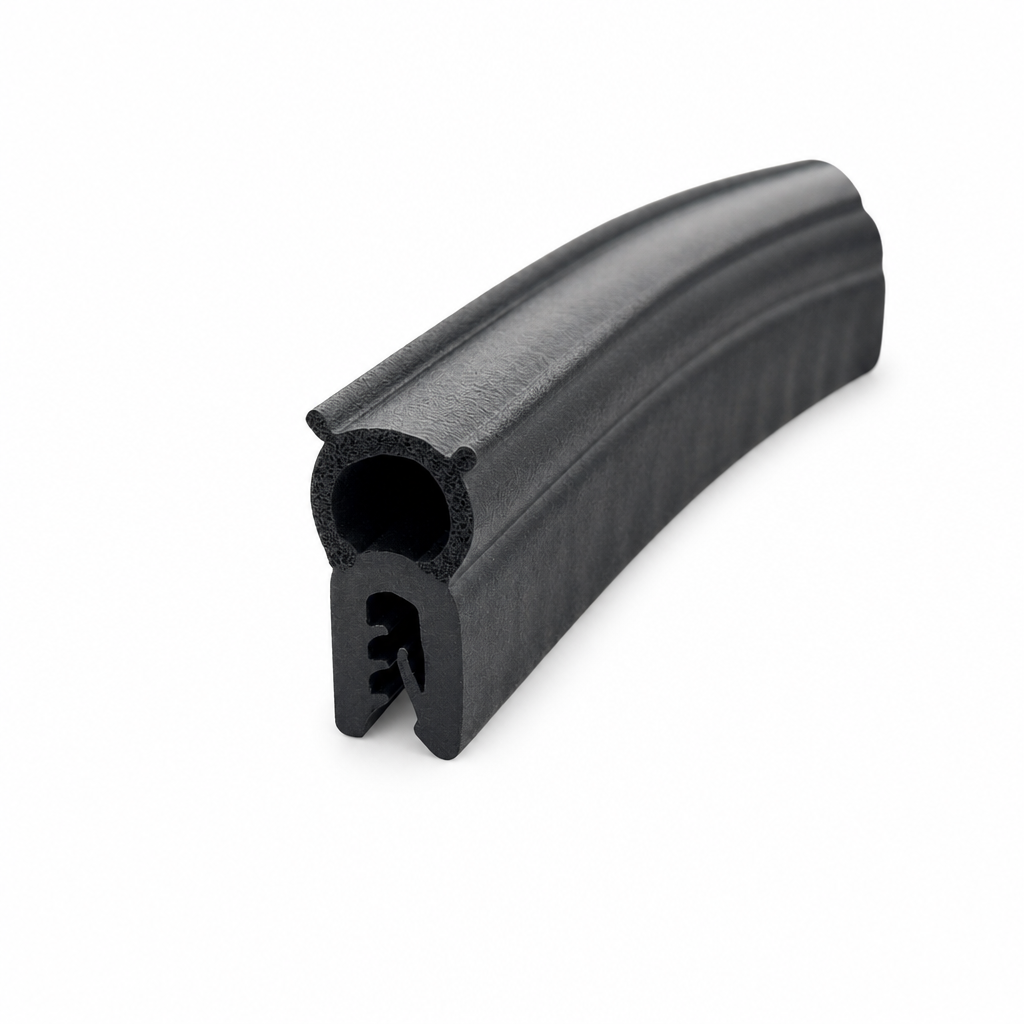 Edge Trim with Top Seal 11mm Bulb – Fits 1.5-3mm Panel