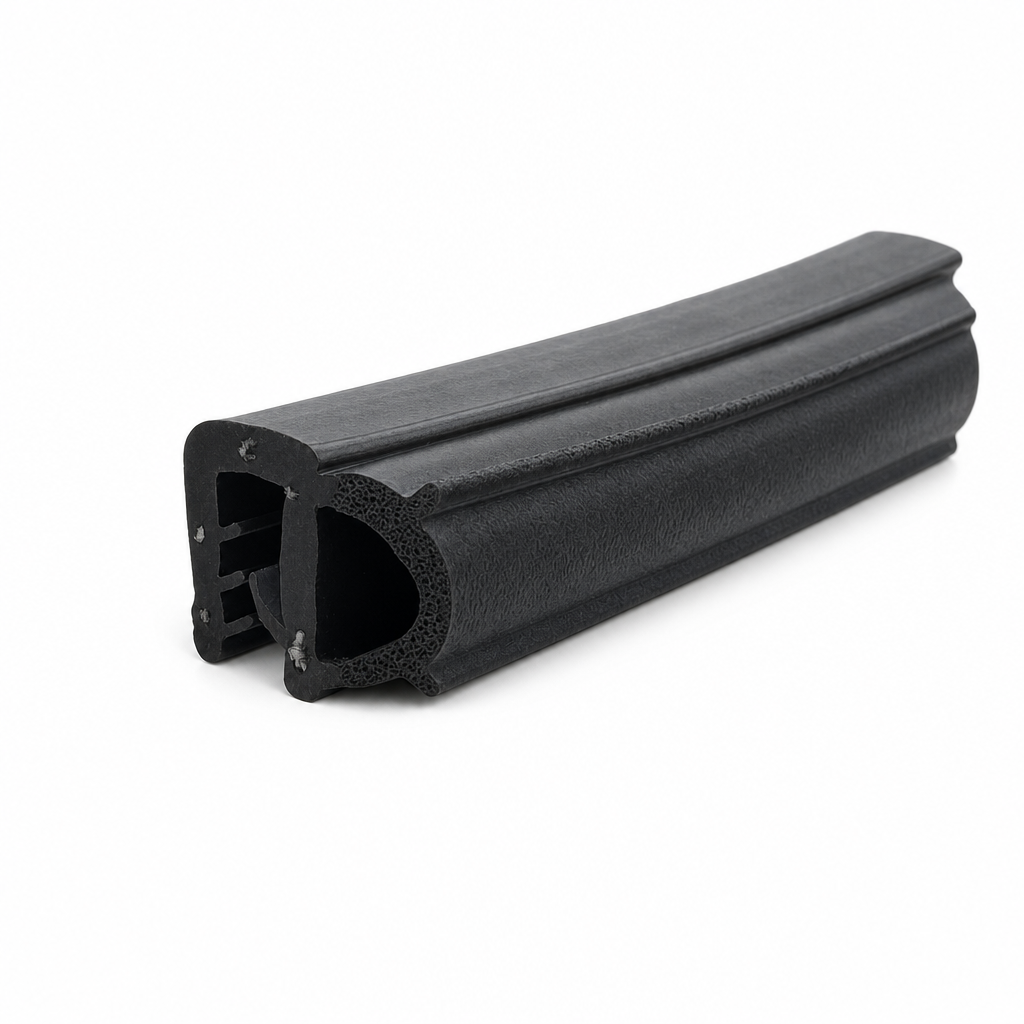 Edge Trim with Side Seal 11mm Bulb – 1.5-3mm Panel – Per Metre