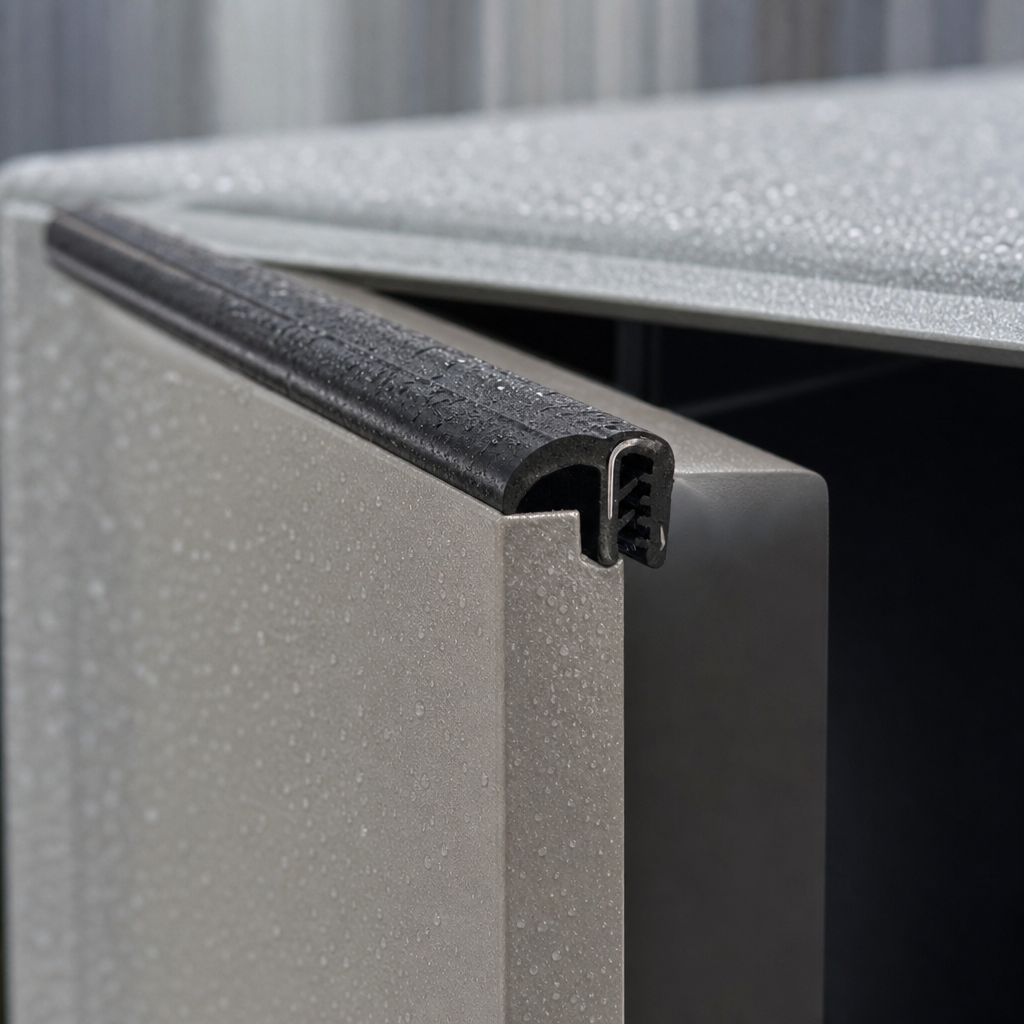Edge Trim with Lip Seal 2-4mm Panel 17mm Wide – Per Metre