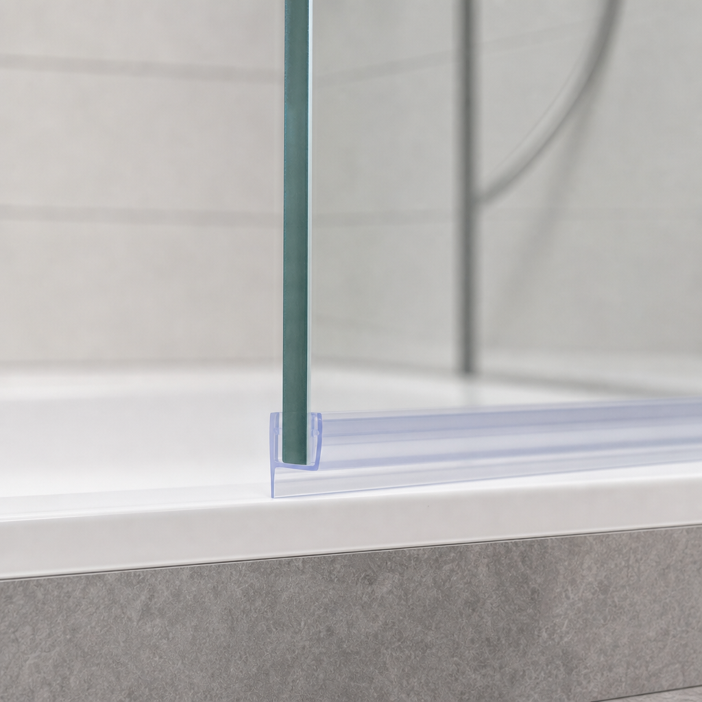 Fin Shower Screen Seal for 4-6mm Glass – Seals 3-35mm Gap