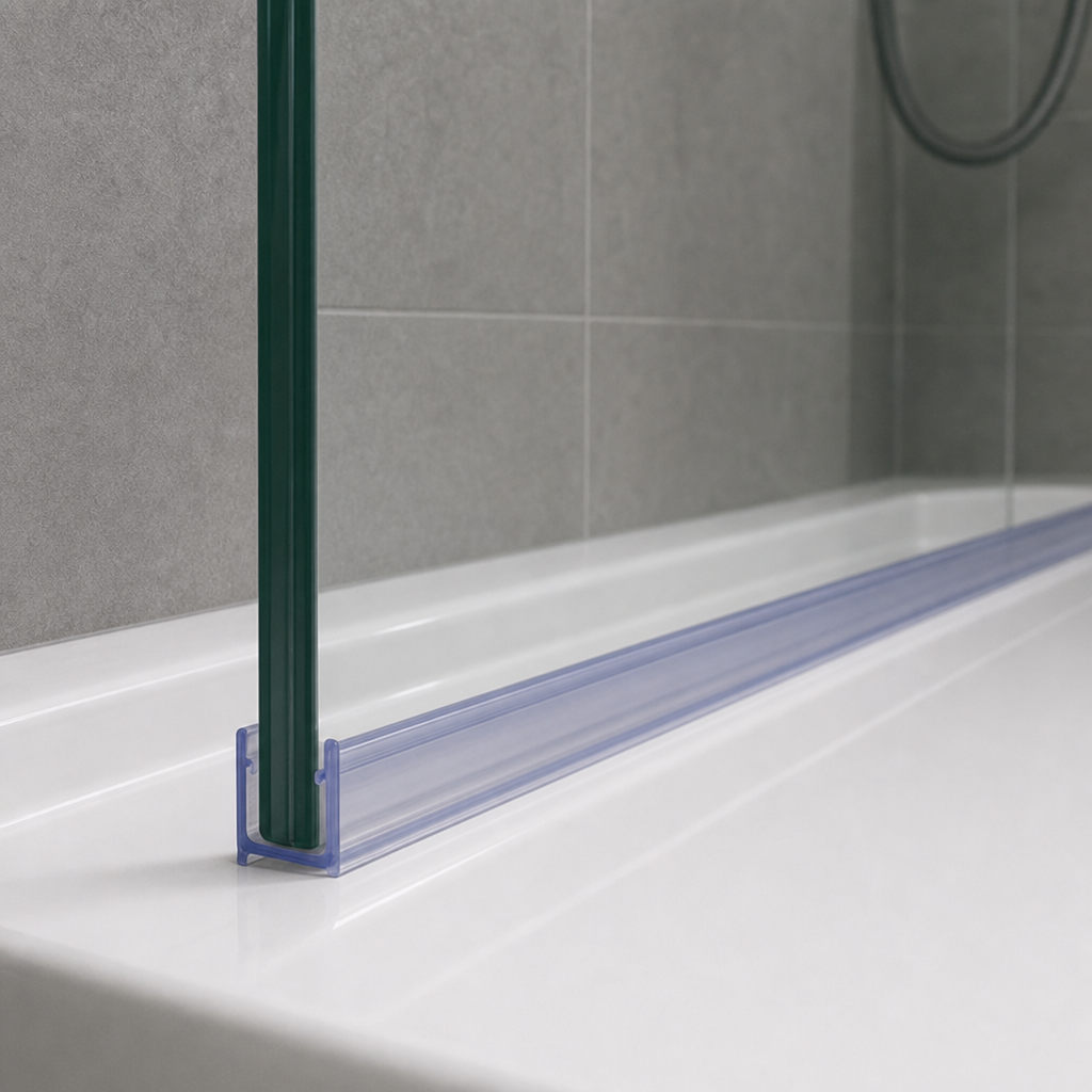 Fin Shower Screen Seal for 8-10mm Glass – Seals 3-35mm Gap