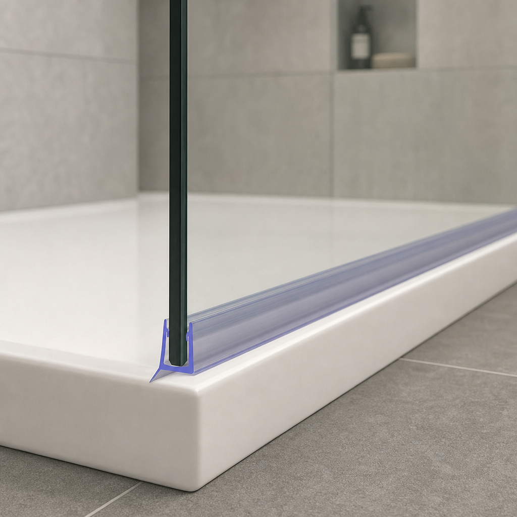Fin Shower Screen Seal for 4-6mm Glass – 25mm to 2000mm Options