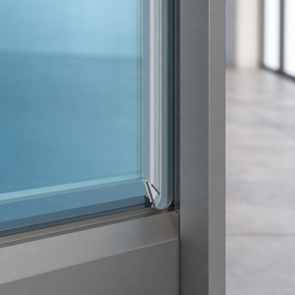 Glass Door Side Seal 10mm to 10.8mm – 3 Metre Length