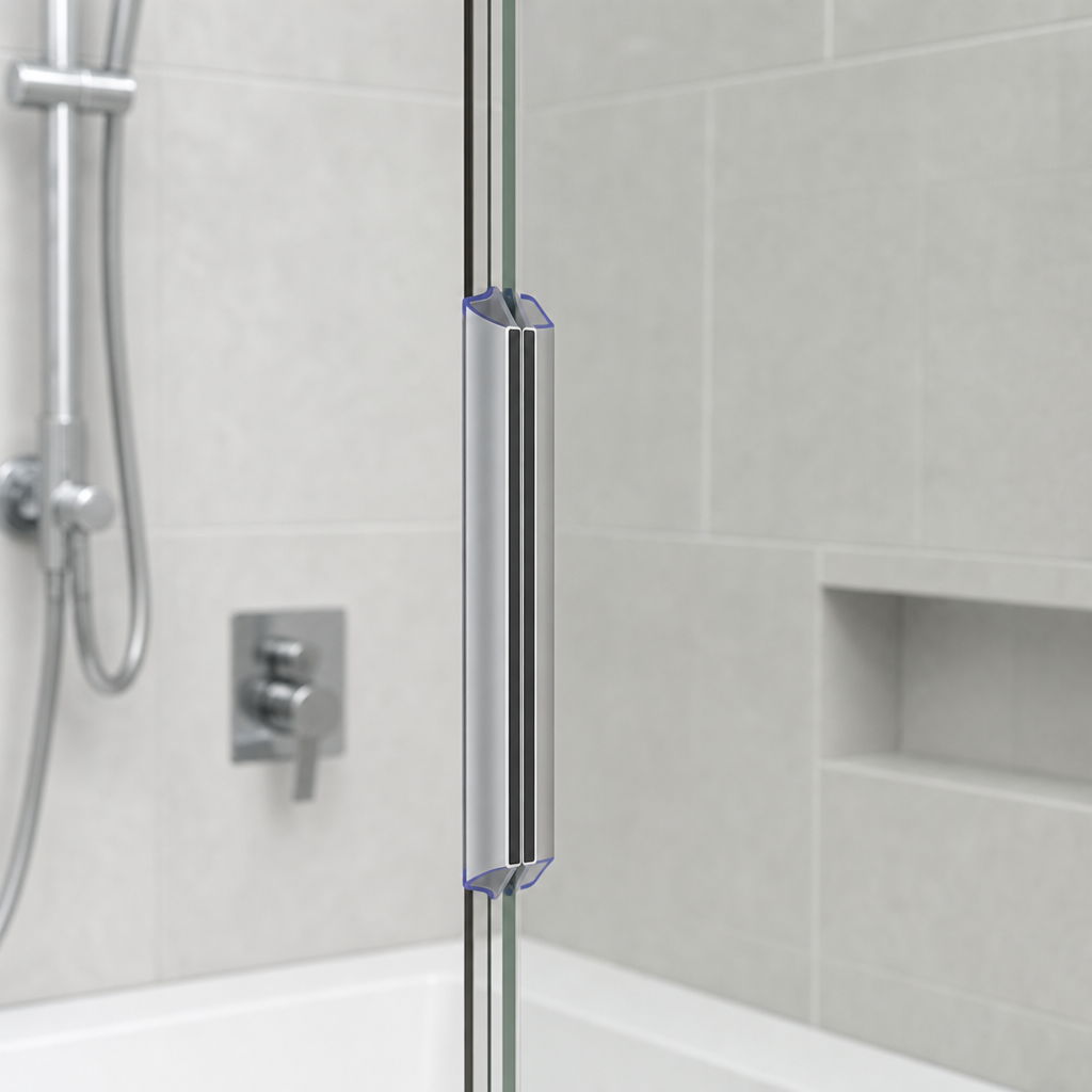 Magnetic Shower Screen Seal Chrome for 4-6mm Glass – MAG001CP