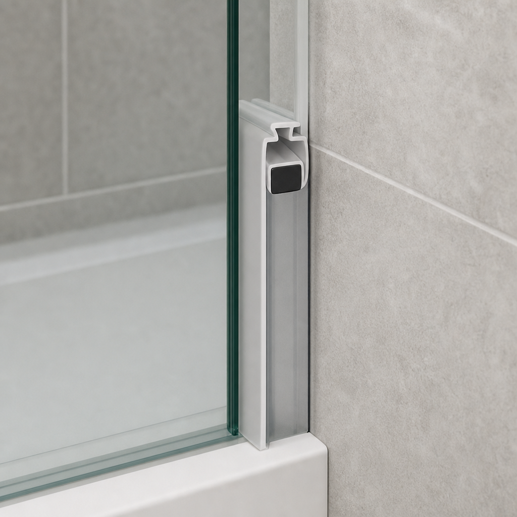 Magnetic Shower Screen Seal – 8mm Channel, 2000mm Length – MAG006