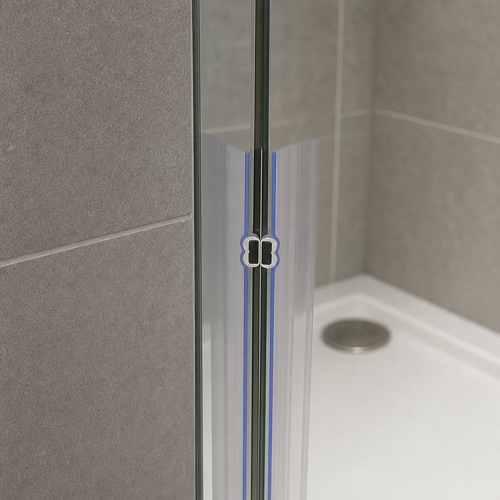 Magnetic Shower Screen Seal for 4-6mm Glass – 25mm Sample