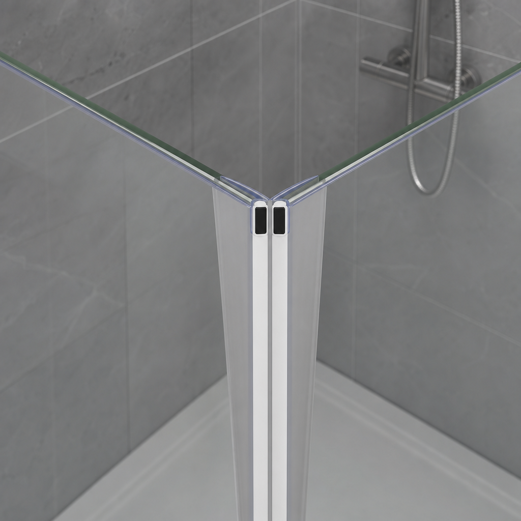 Magnetic Shower Screen Seal for 4-6mm Glass – 135° or 180°