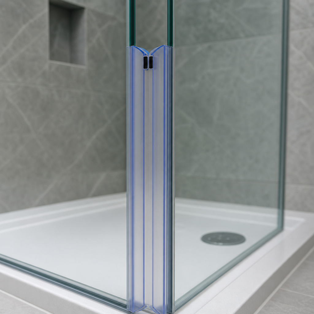 Magnetic Shower Screen Seal for 8mm Glass – 23mm Gap