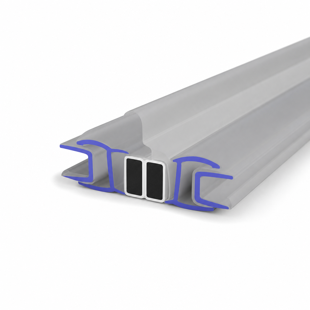 Magnetic Shower Screen Seal for 8mm Glass – 23mm Gap