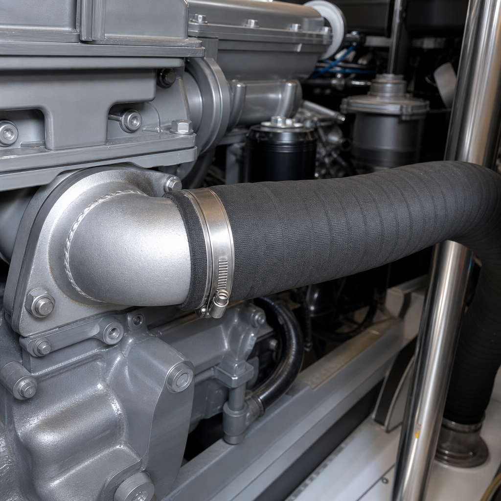 Marine Diesel Exhaust Hose 51mm ID x 61mm OD – Per Metre