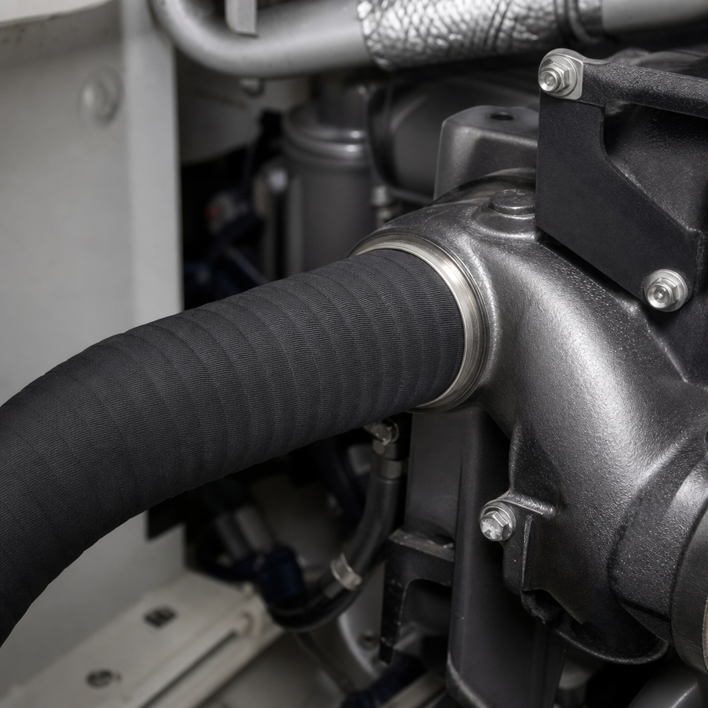 Marine Diesel Exhaust Hose 57mm ID x 67mm OD – Per Metre