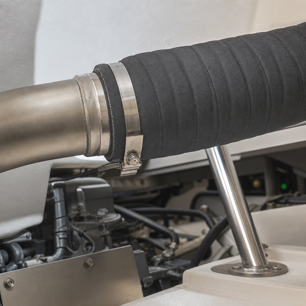 Marine Diesel Exhaust Hose 60mm ID x 70mm OD – Per Metre