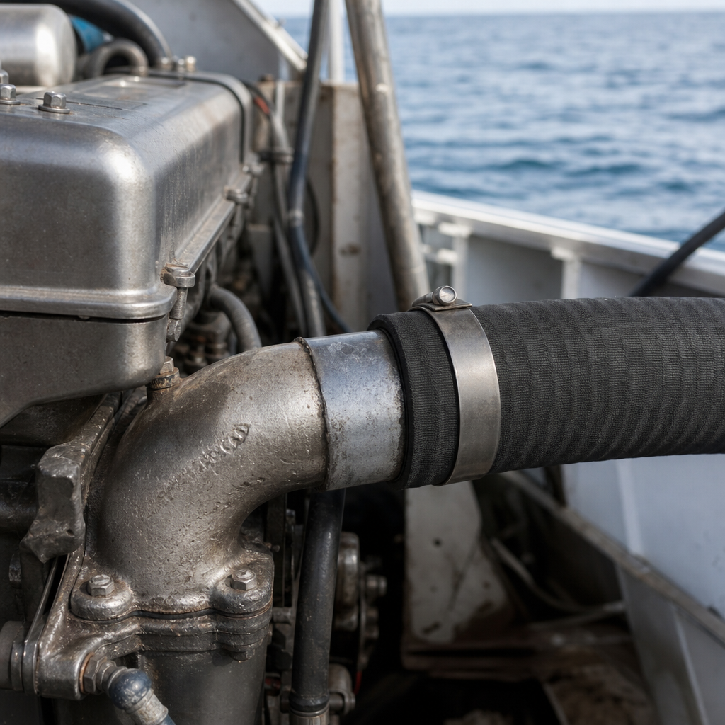 Marine Diesel Exhaust Hose 70mm ID x 80mm OD – Per Metre