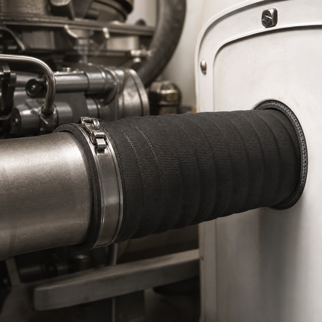 Marine Diesel Exhaust Hose 76mm ID x 86mm OD – Per Metre