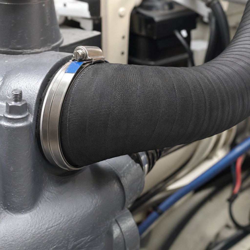 Marine Diesel Exhaust Hose 127mm ID x 141mm OD – Per Metre