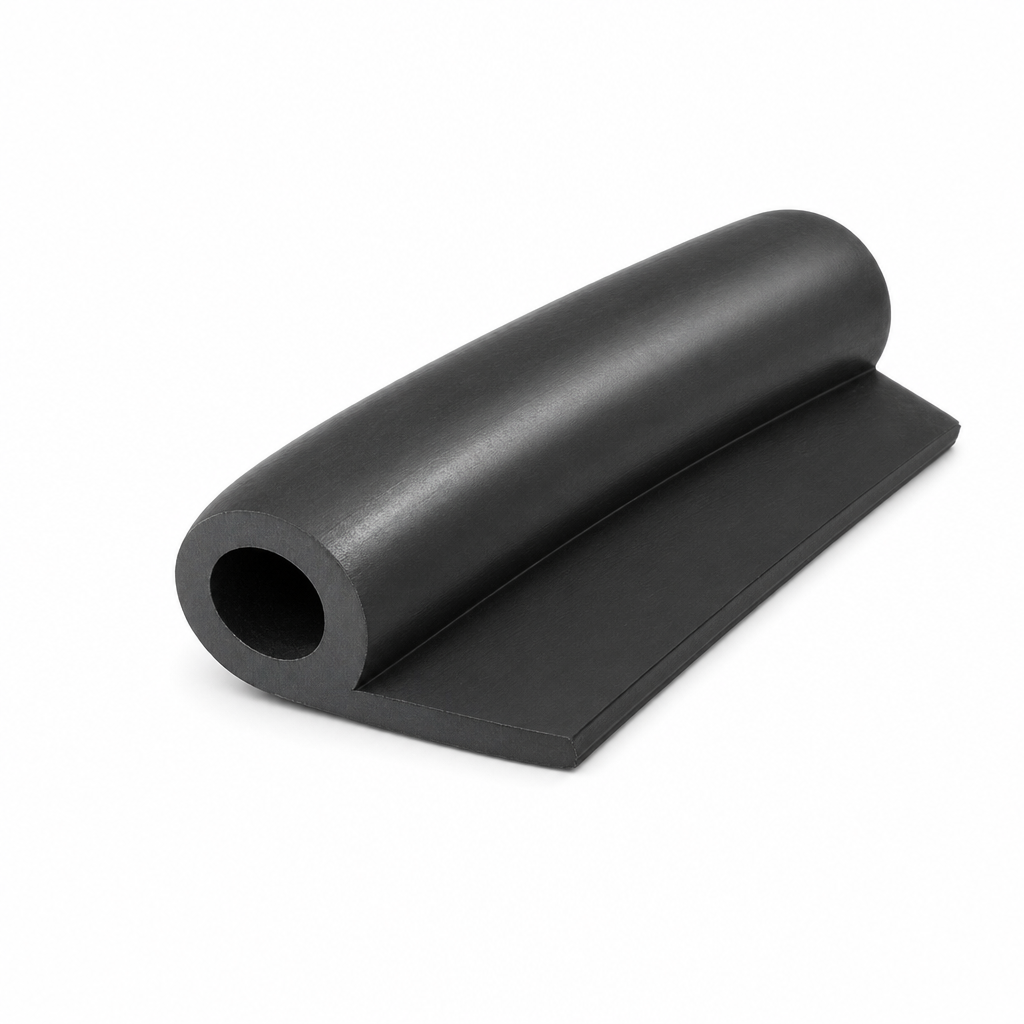 Rubber P Seal 12.5mm Bulb x 15mm Tail – Per Metre
