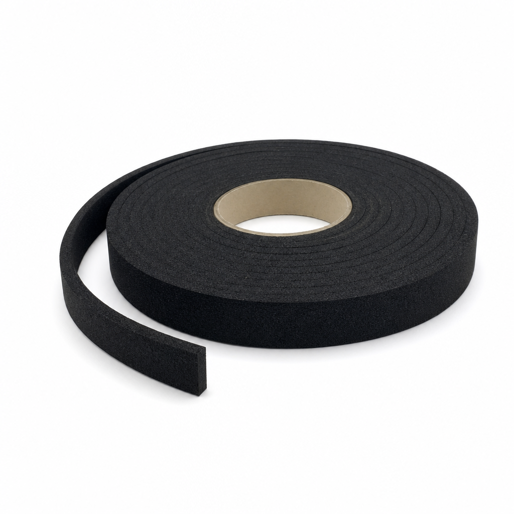 Plain Expanded Neoprene Strip 25mm x 6mm – 6 Metre Roll