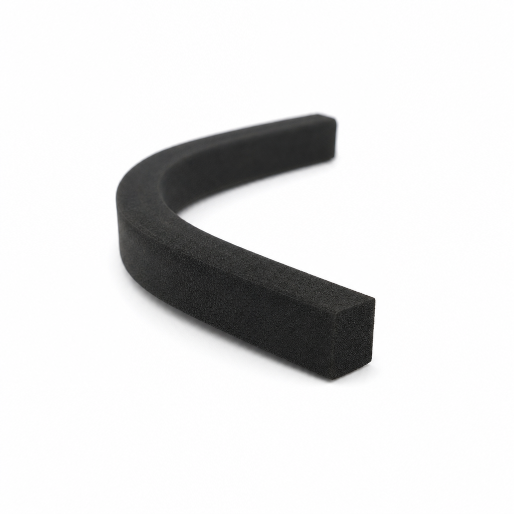 Plain Expanded Neoprene Sponge Strip 25mm x 19mm – 6 Metre Roll