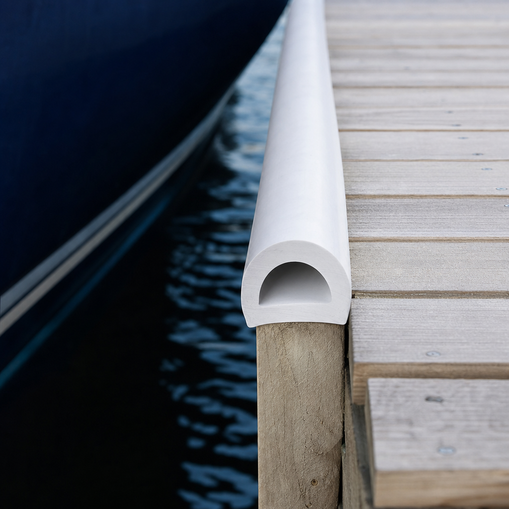 Non-Marking PVC D Fender 32mm x 21mm – Per Metre