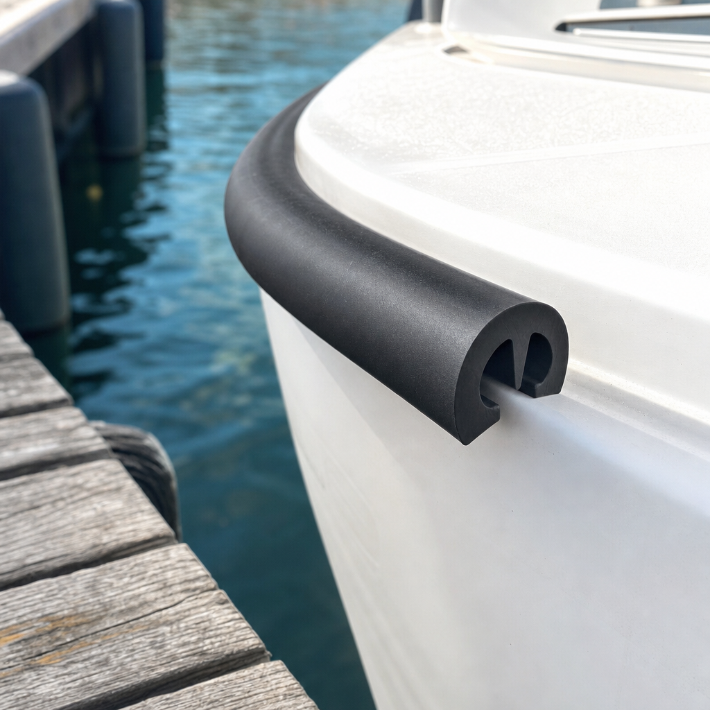 Easy Fit PVC D Fender 65mm x 40mm – 15 Metre Coil