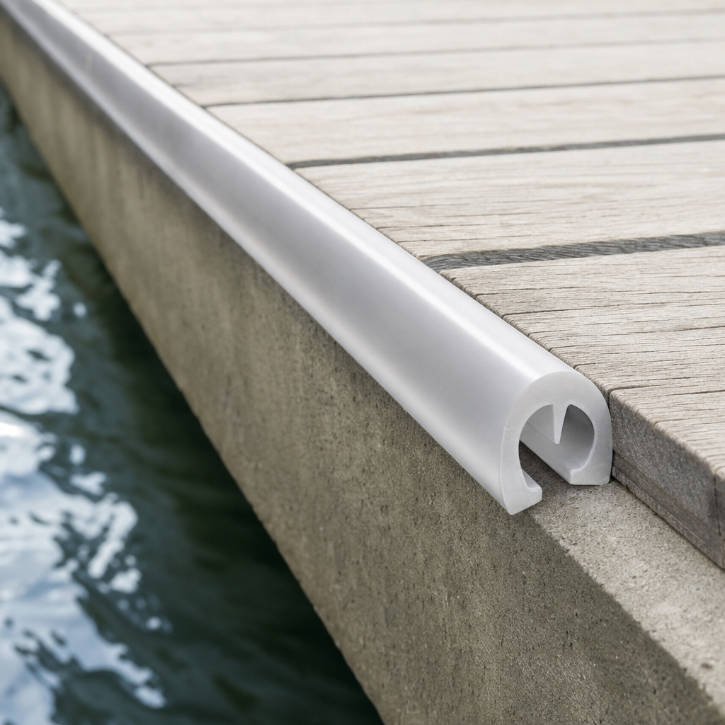 Easy Fit PVC D Fender 53mm x 30mm – 10 Metre Coil