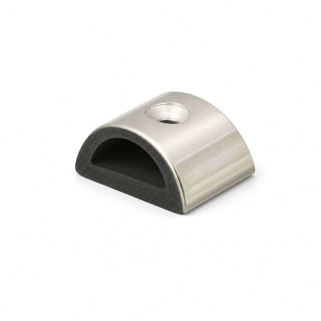 Stainless Steel End Cap for 38mm x 18mm PVC Fender