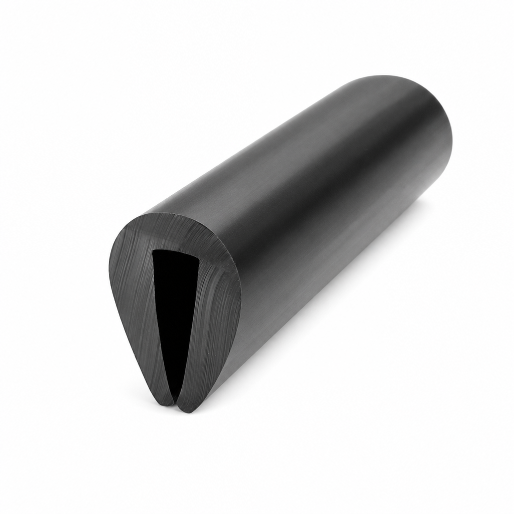 PVC U Fender 24mm x 37mm – 9mm Flange – Per 9 Metre Coil
