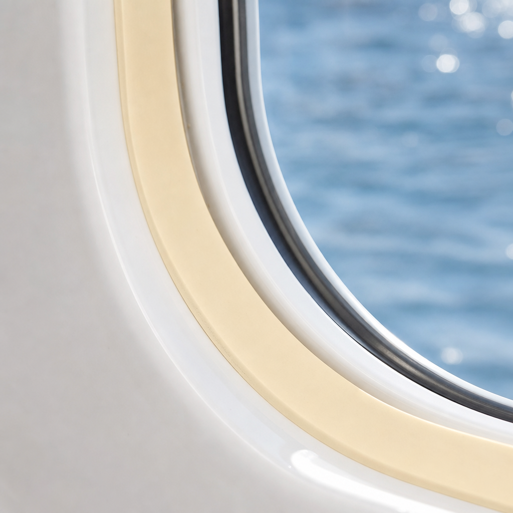 Porthole Rubber Strip 38mm x 3mm – Per Metre
