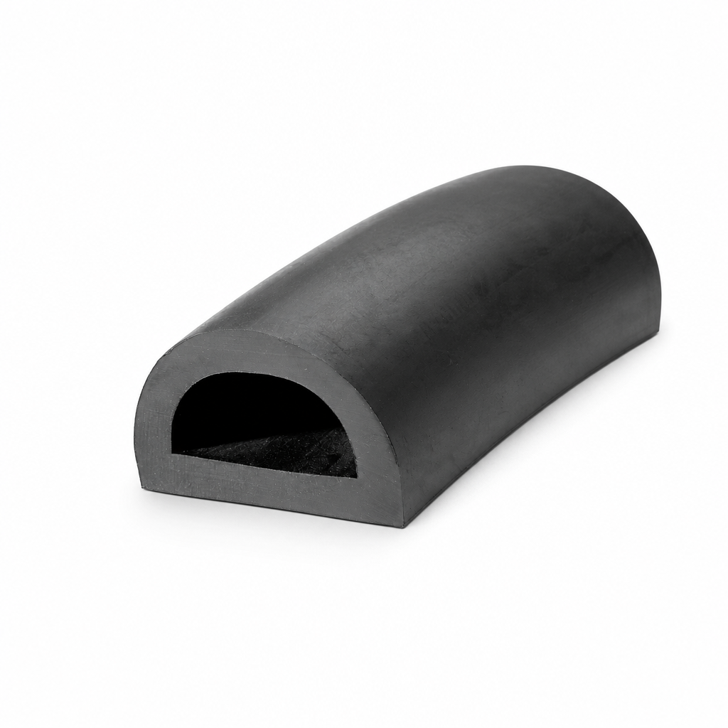 Rubber D Fender 38mm x 25mm – Per Metre