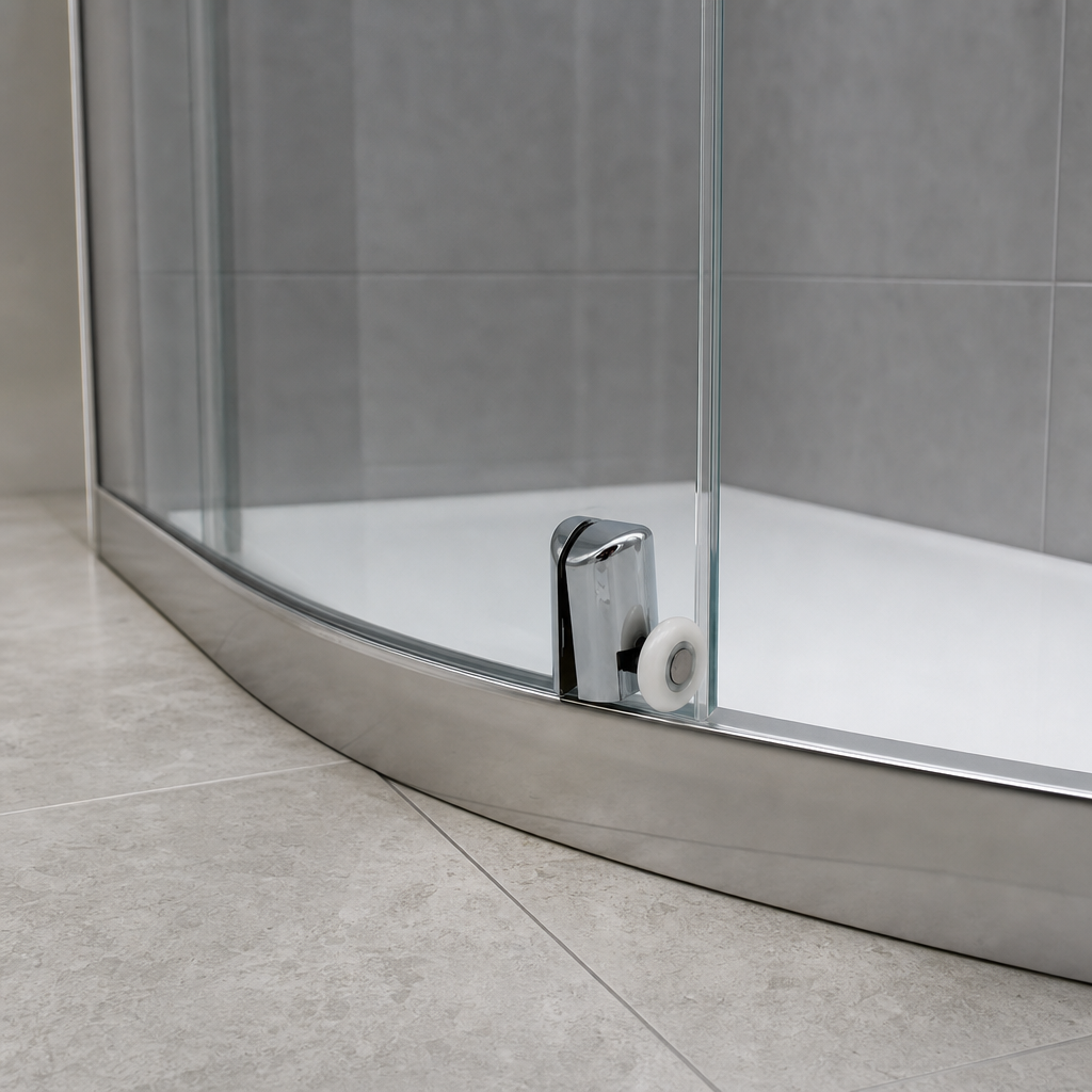 Lower Shower Door Roller – 20mm, 23mm or 25mm Wheel Diameter