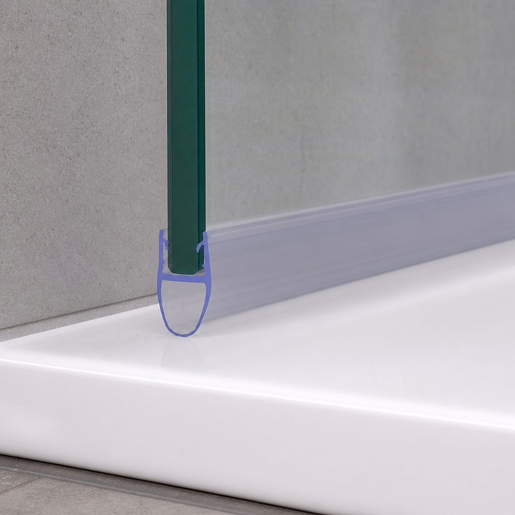 Shower Screen Seal for 4-6mm Glass – Seals 7-12mm Gap – SEAL003