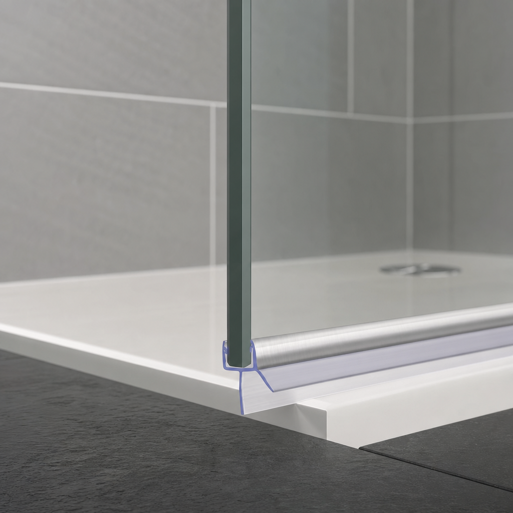 Shower Screen Seal for 4-6mm Glass – Seals 11-16mm Gap – SEAL005CP