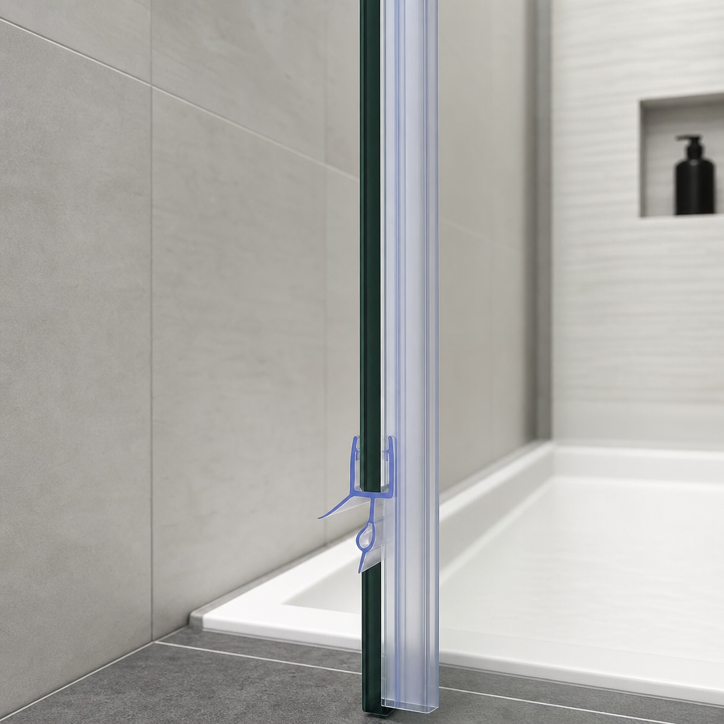 Shower Screen Seal for 4-6mm Glass – Seals 11-16mm Gap – SEAL006
