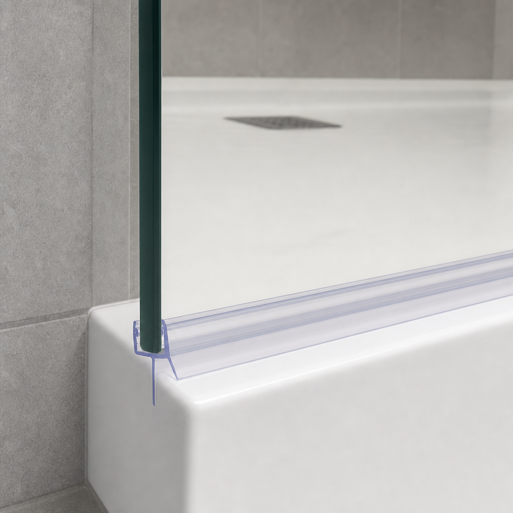 Shower Screen Seal for 4-6mm Glass – Seals 18-23mm Gap