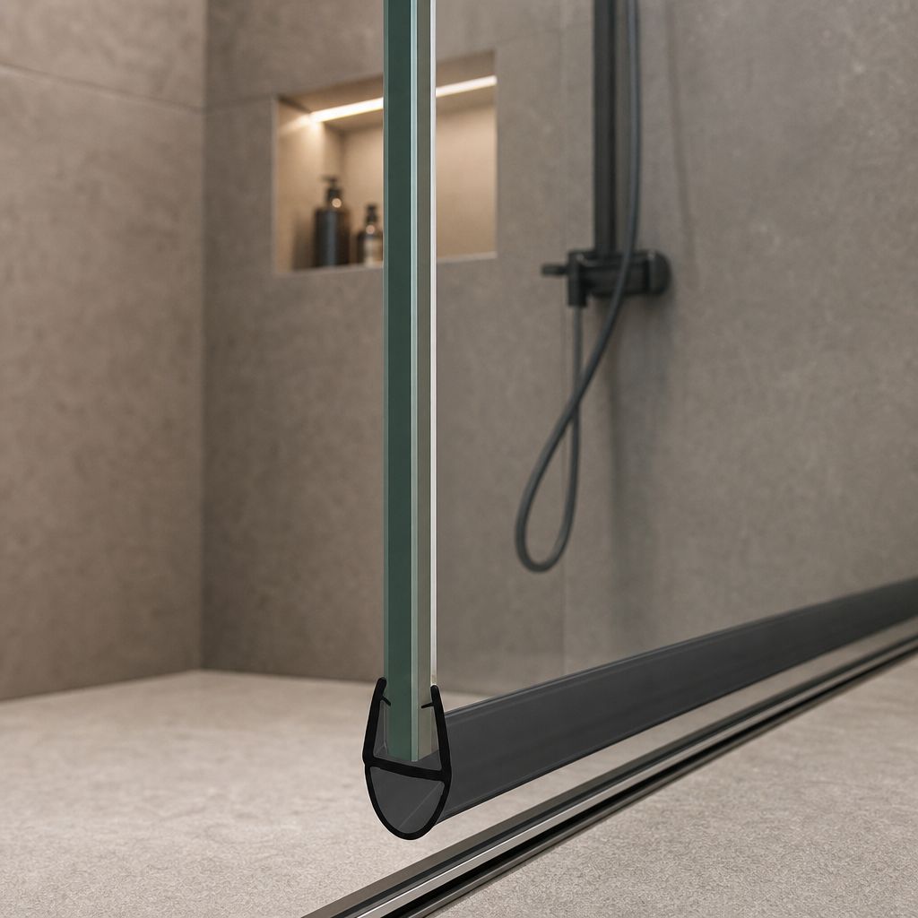 Shower Screen Seal for 8-10mm Glass – Seals 3-7mm Gap