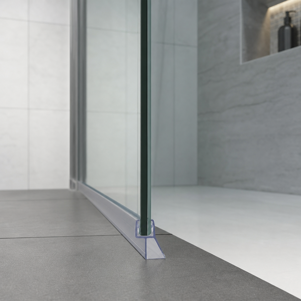 Shower Screen Seal for 4-6mm Glass – Seals 15-20mm Gap