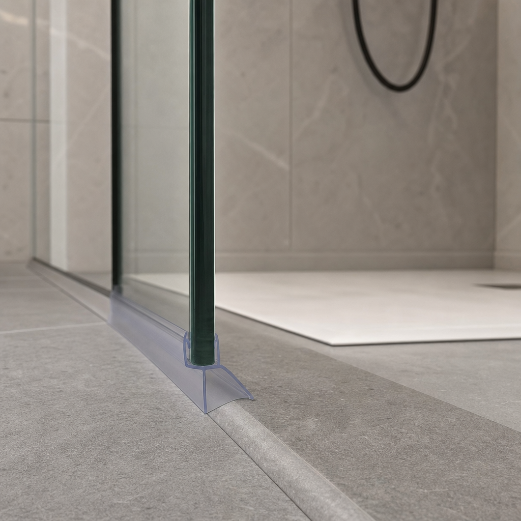 Shower Screen Seal for 8mm Glass – Seals 15-20mm Gap