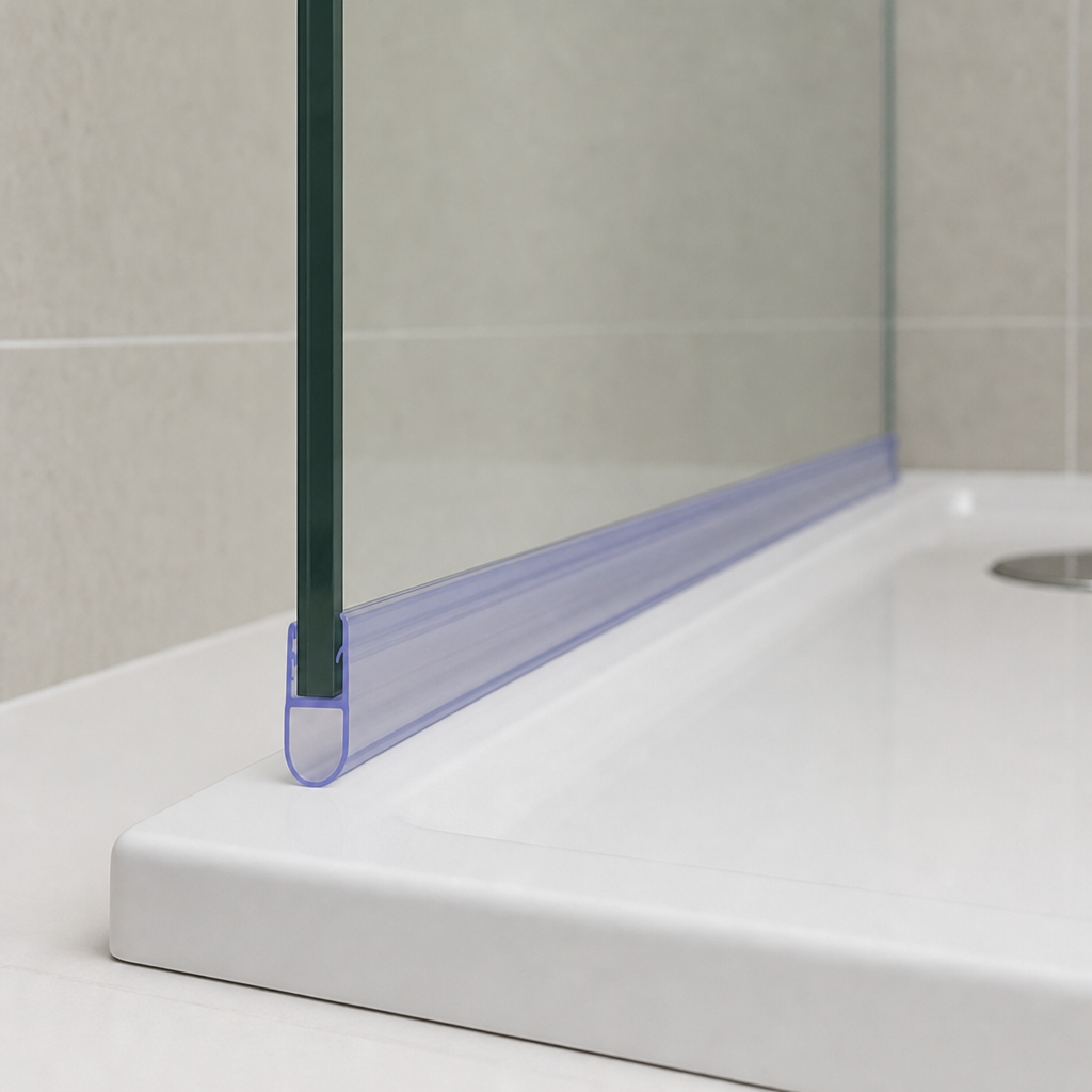 Shower Screen Seal for 4-6mm Glass – Seals 7-12mm Gap