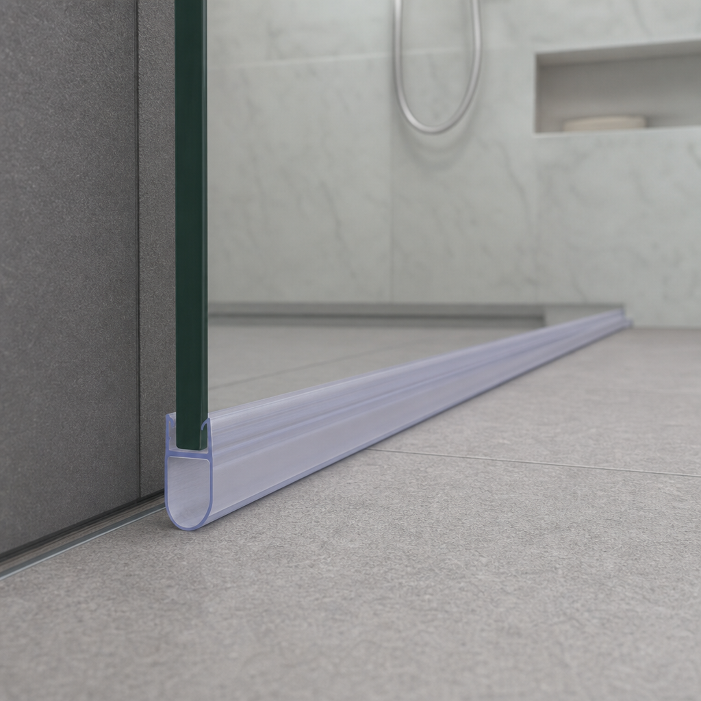 Shower Screen Seal for 4-6mm Glass – Seals 11-16mm Gap
