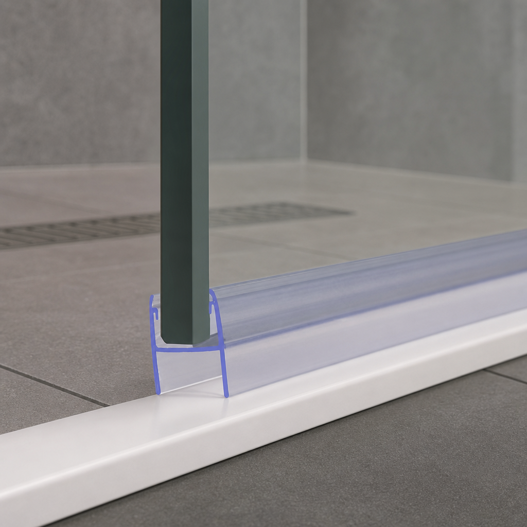 Shower Screen Seal for 8-10mm Glass – Seals 7-12mm Gap – SEAL050
