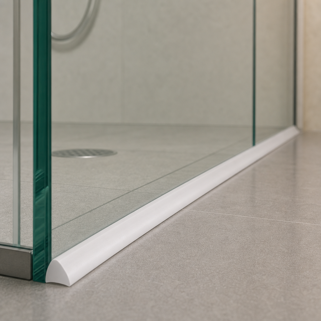 Shower Screen Seal – 800mm to 2500mm Lengths – White