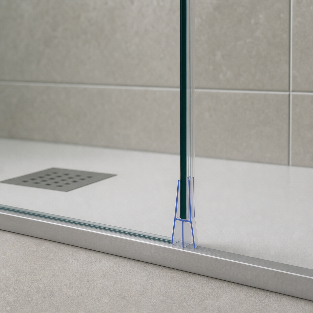 Shower Screen Seal for 4-6mm Glass – Seals 10-15mm Gap