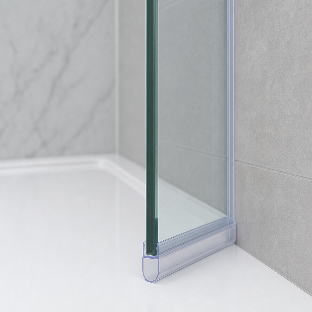 Shower Screen Seal for 4-6mm Glass – Seals 11-16mm Gap – SEAL079