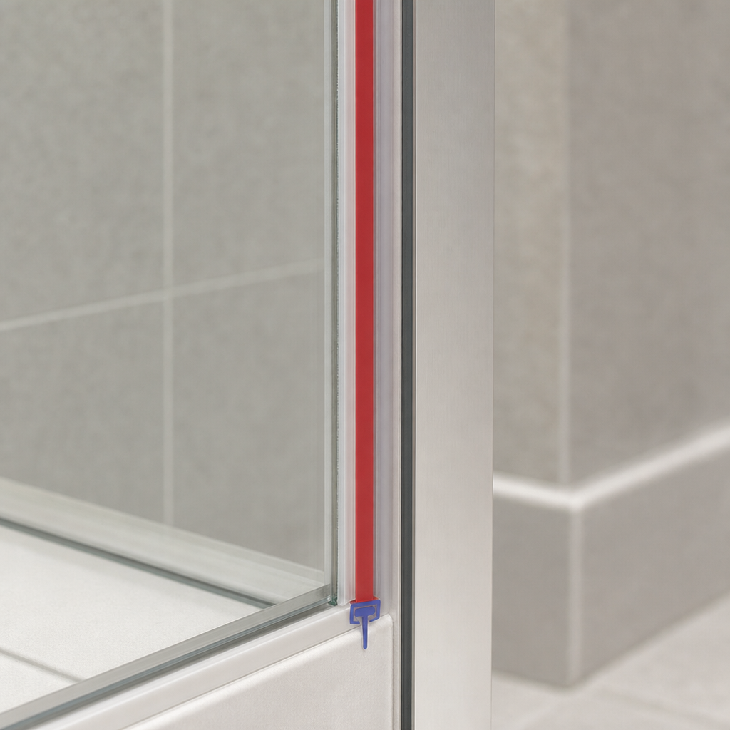 Shower Screen Seal for 6-27mm T Seal – 800mm to 2000mm Lengths