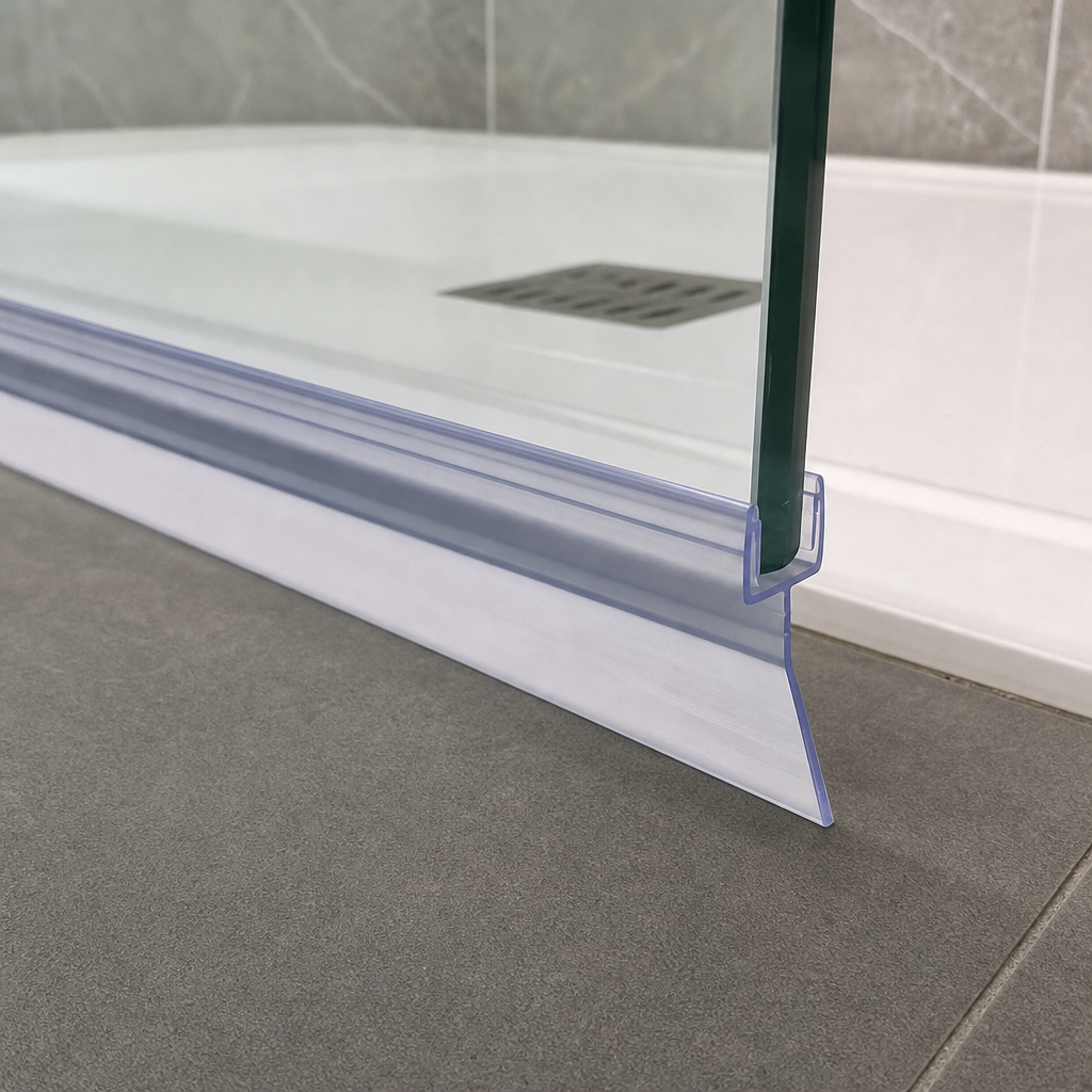Shower Screen Seal for 4-6mm Glass – Seals 45-50mm Gap