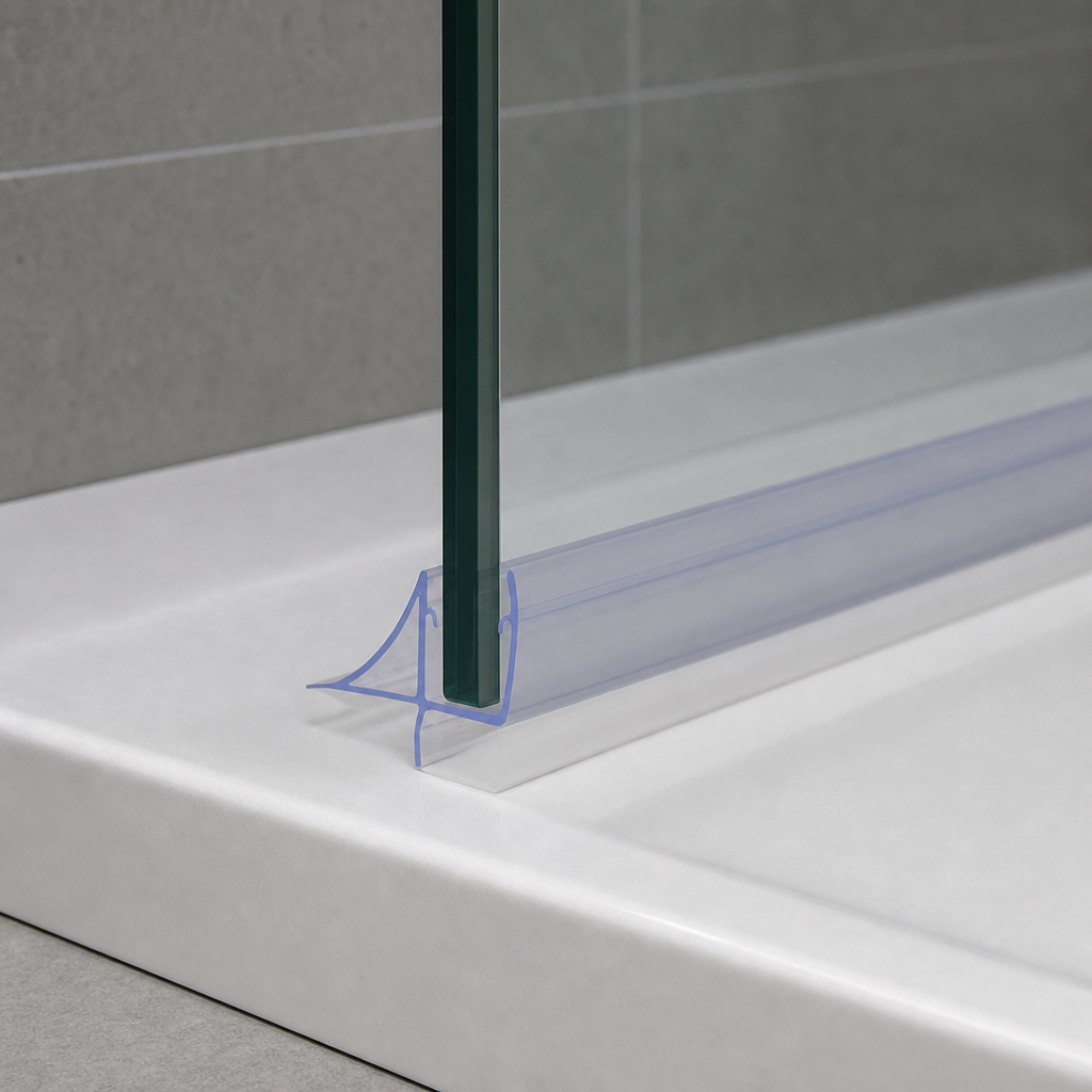 Shower Screen Seal for 8-10mm Glass – Seals 11-16mm Gap – SEAL114