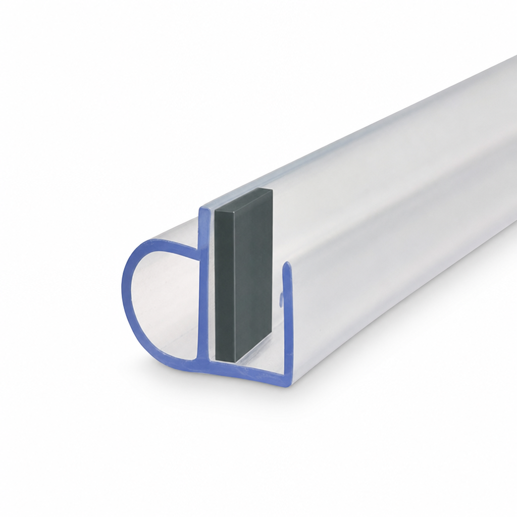 Shower Screen Seal for 8-10mm Glass – Soft Bubble Design